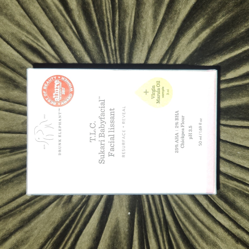 Drunk Elephant T.L.C. Sukari Babyfacial + Virgin Maruka Oil Sample Beauty